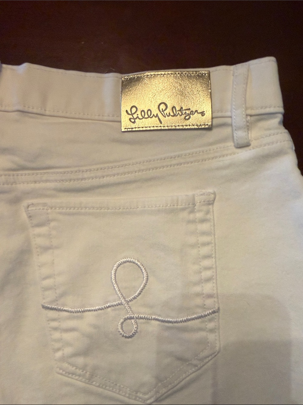 Lilly Pulitzer White Frayed Hem Denim Shorts NWT - Picture 2 of 11